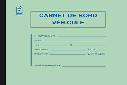Carnet de bord véhicule