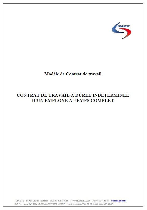 CDI à temps complet