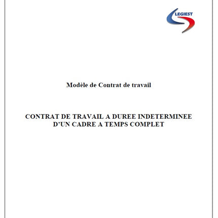 Modèle CDI cadre