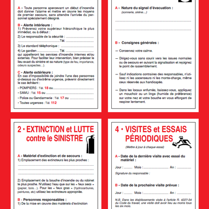 Consignes incendie