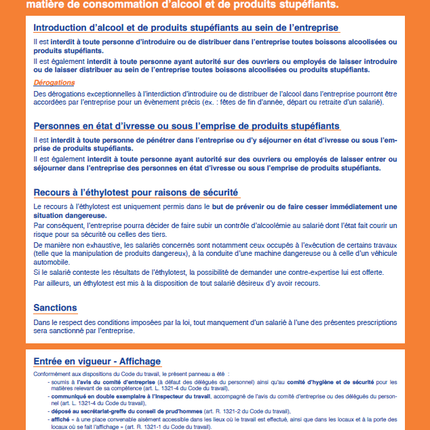 Consommation alcool et stupéfiants