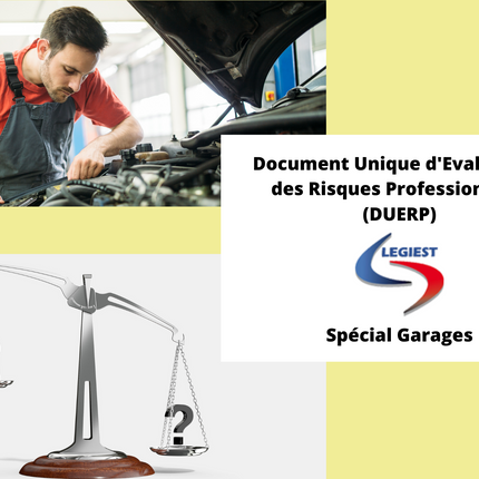 Garages : Document unique d'évaluation des risques - téléchargeable et imprimable