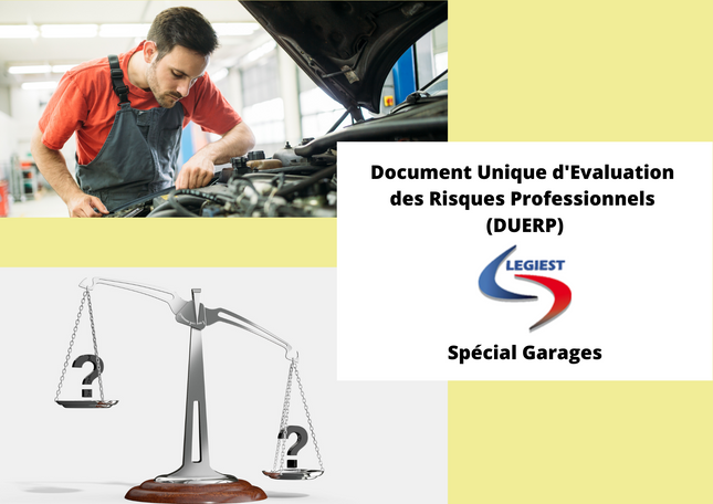 Garages : Document unique d'évaluation des risques - téléchargeable et imprimable