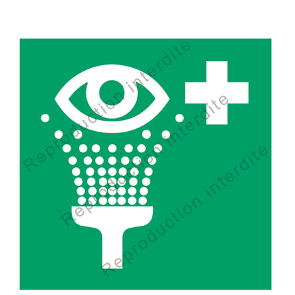 Equipement de rinçage des yeux