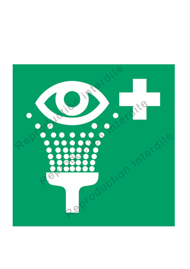 Equipement de rinçage des yeux