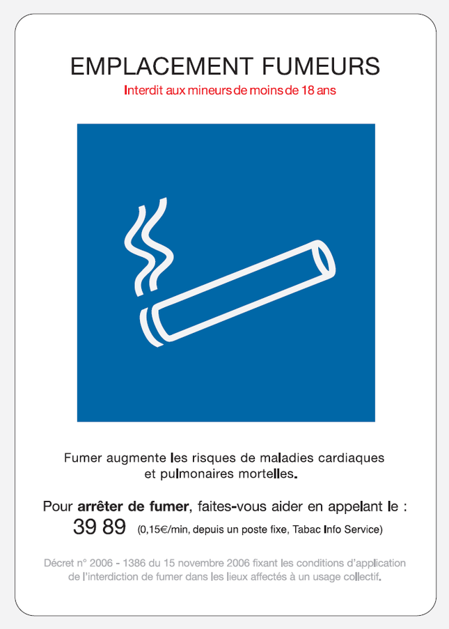 Emplacement fumeur