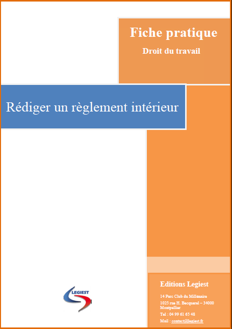 Rédiger un règlement intérieur