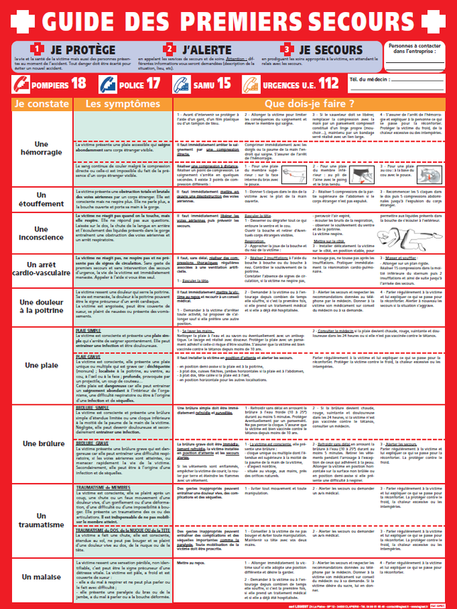 Guide des premiers secours