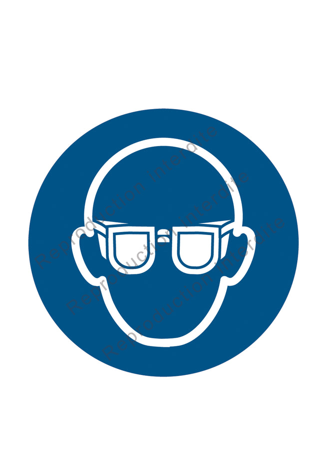 Lunettes de protection obligatoires