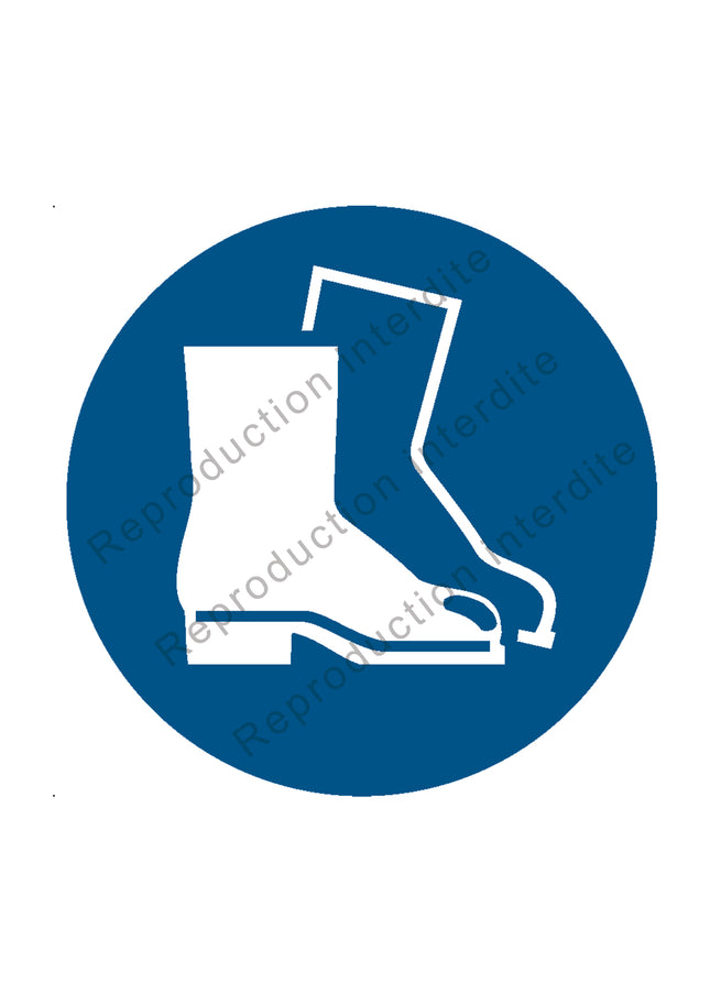 Chaussures de sécurité obligatoires