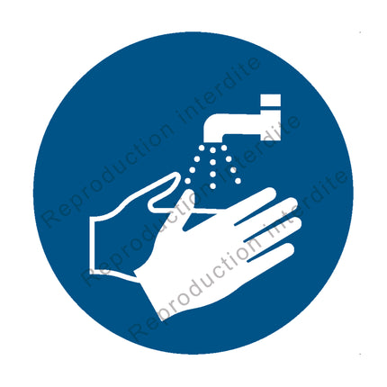 Lavage des mains obligatoire