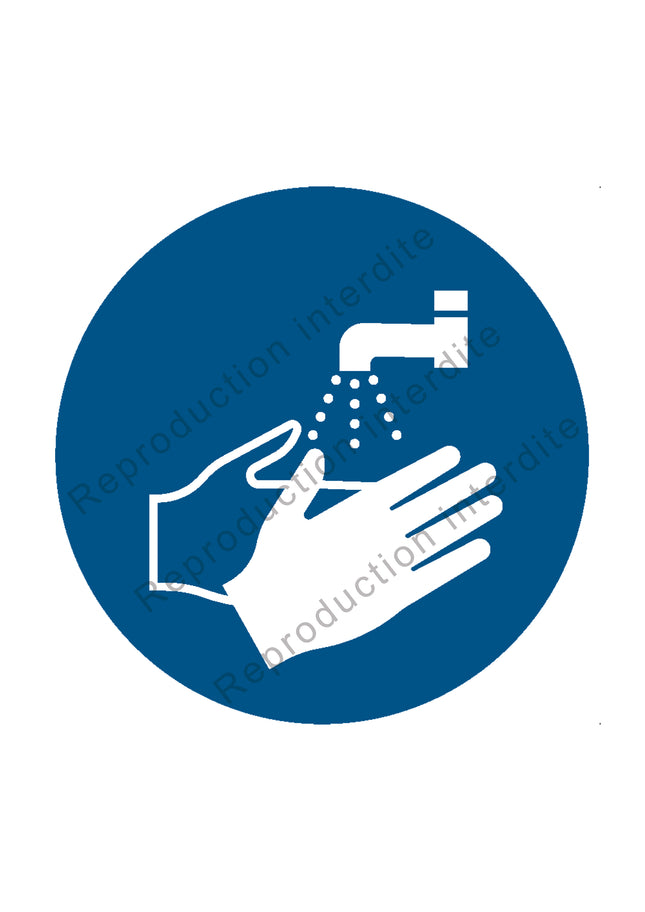 Lavage des mains obligatoire