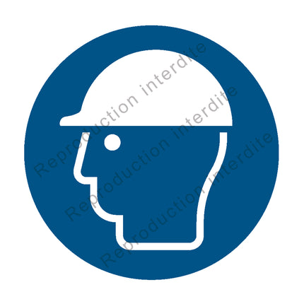 Casque de protection obligatoire