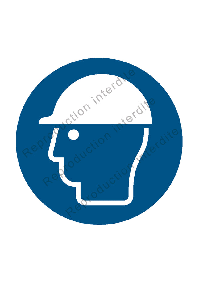 Casque de protection obligatoire