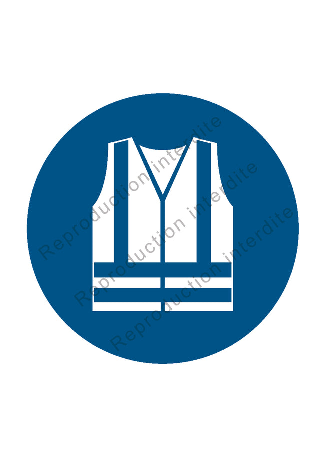 Gilet de sécurité haute visibilité obligatoire