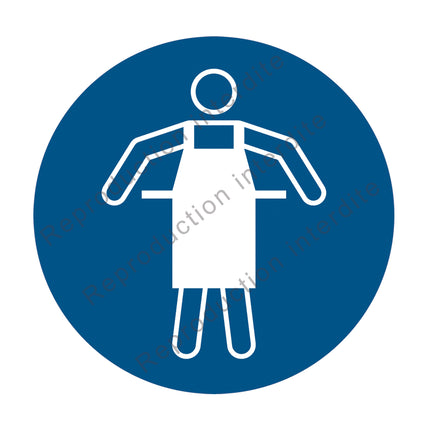 Tablier de protection obligatoire