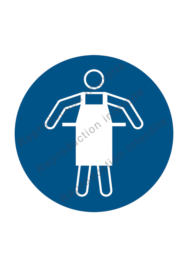 Tablier de protection obligatoire