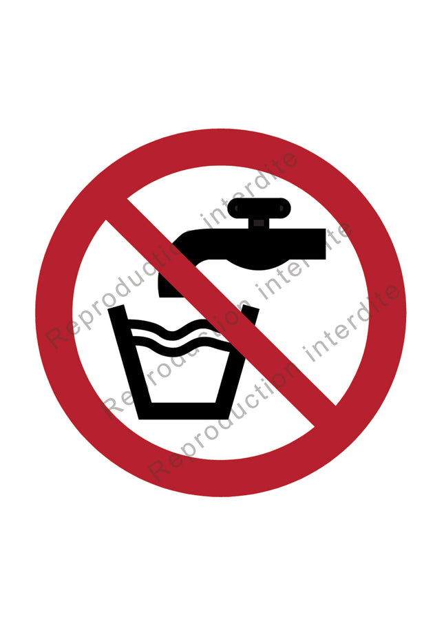 Eau non potable