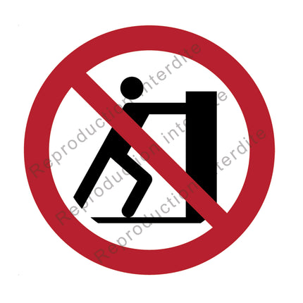 Interdiction de pousser