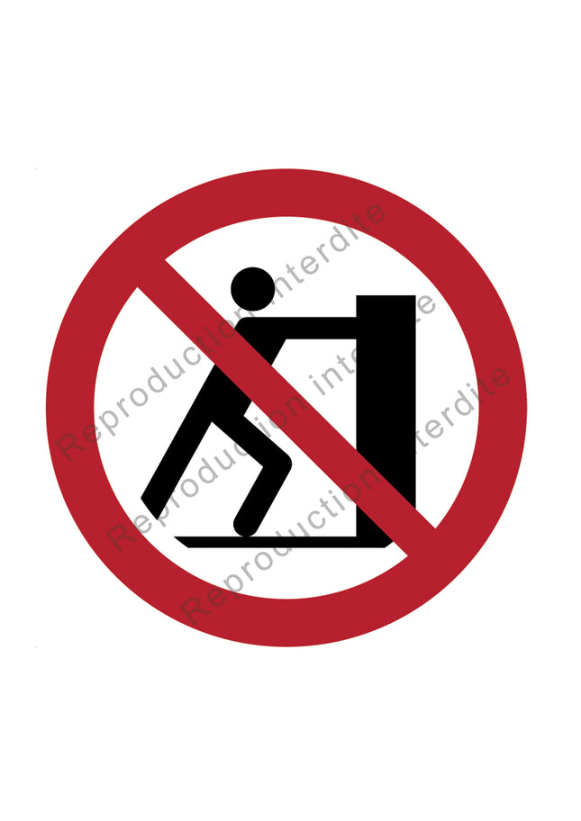 Interdiction de pousser