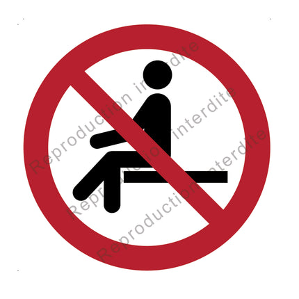 Interdiction de s'asseoir