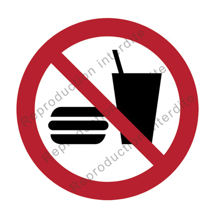 Interdiction de manger ou de boire