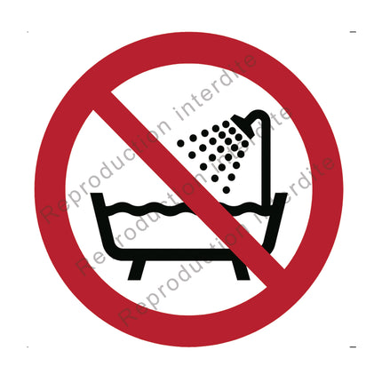 Ne pas utiliser ce dispositif dans une baignoire, une douche ou un réservoir rempli d'eau
