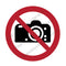 Interdiction de photographier