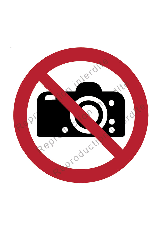 Interdiction de photographier
