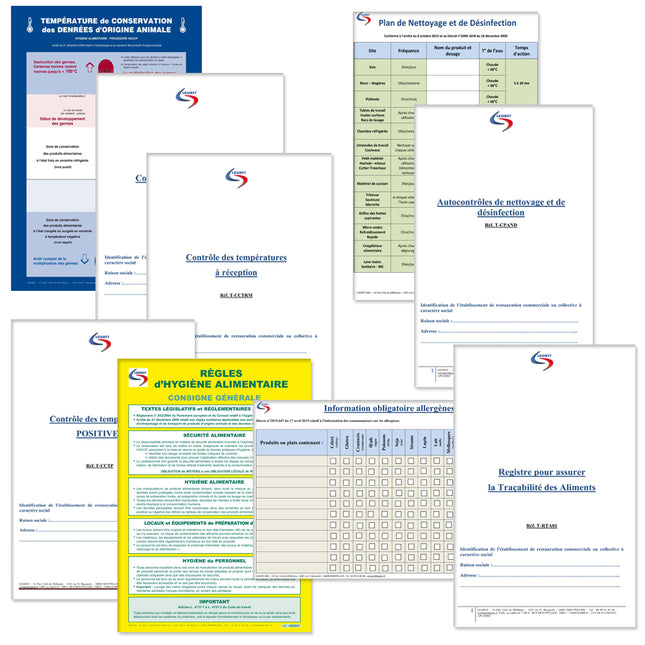 Pack Plan de Maîtrise Sanitaire (PMS) : Téléchargeable et Imprimable