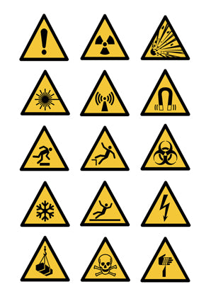 Avertissement - Danger (Triangles jaunes)