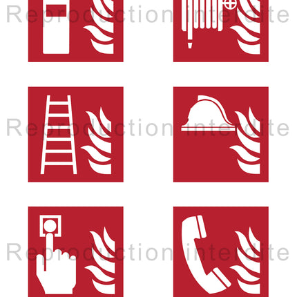 Pack picto lutte contre l'incendie