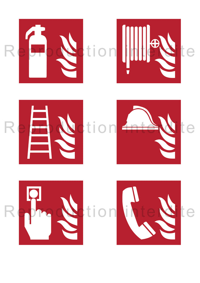 Pack picto lutte contre l'incendie