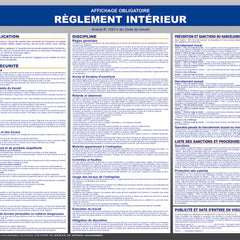 Panneau règlement intérieur