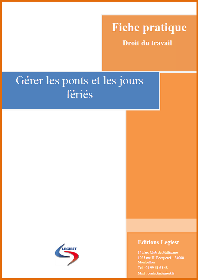Gérer les ponts et jours fériés