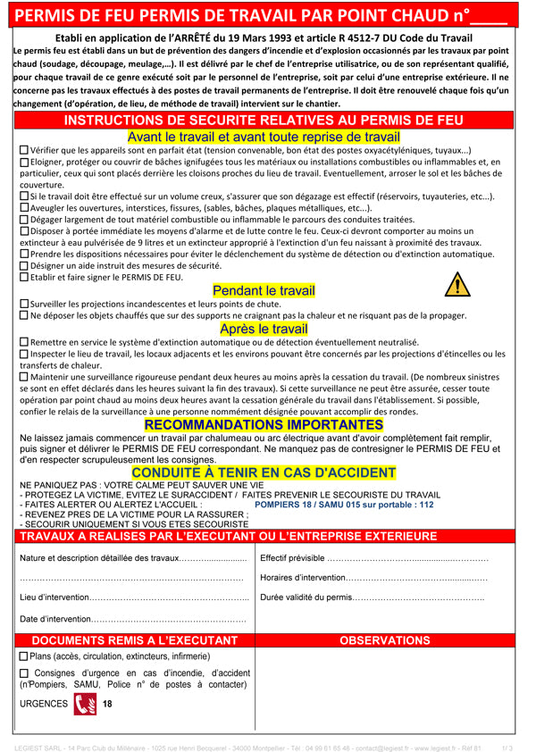 Permis de feu