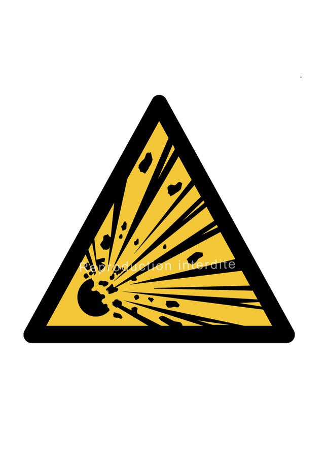 Danger Matières explosives
