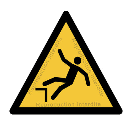 Danger Chute avec dénivellation
