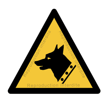 Picto danger chien de garde