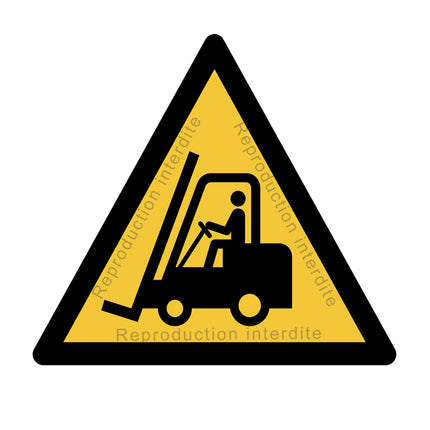 Danger chariots élévateurs à fourche et autres véhicules industriels