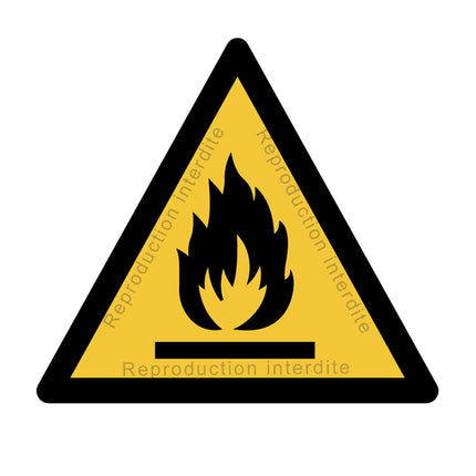 Danger matières inflammables