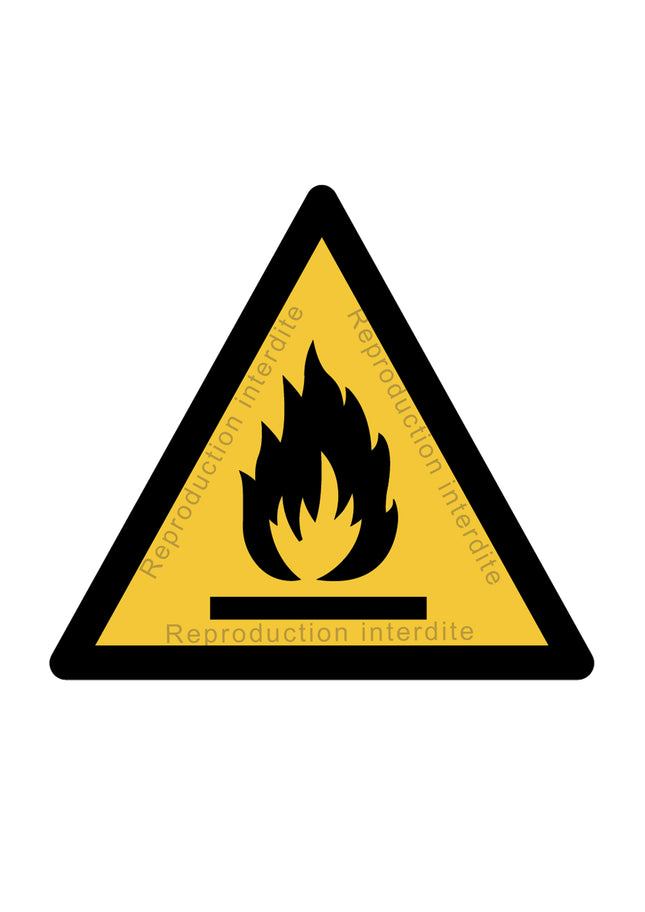 Danger matières inflammables