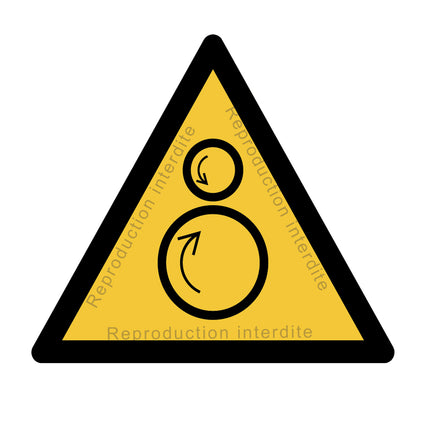 Danger rouleaux contrarotatifs
