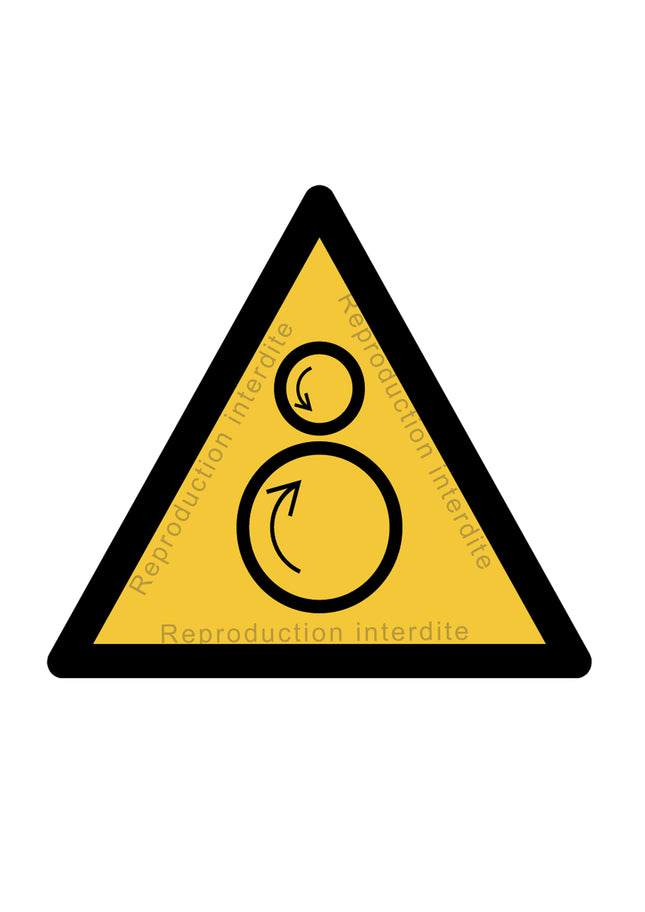 Danger rouleaux contrarotatifs