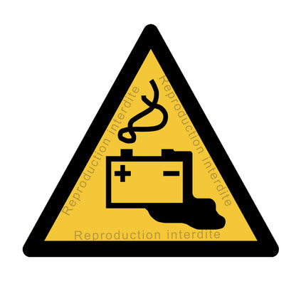 Danger charge de la batterie en cours