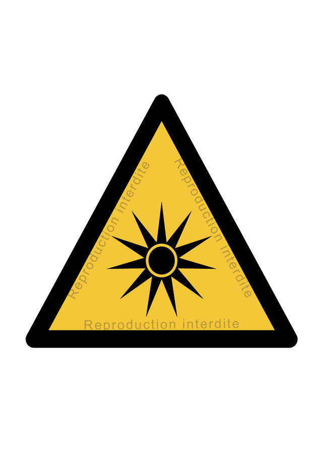 Danger rayonnement optique